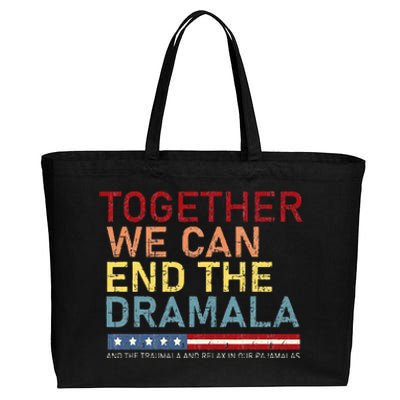 Together We Can End The Dramala Cotton Canvas Jumbo Tote