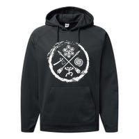 Taino Warrior Coqui Sun Puerto Rico Taina Boricua Boriken Performance Fleece Hoodie