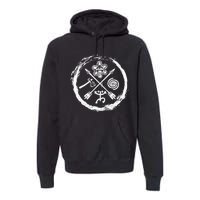 Taino Warrior Coqui Sun Puerto Rico Taina Boricua Boriken Premium Hoodie