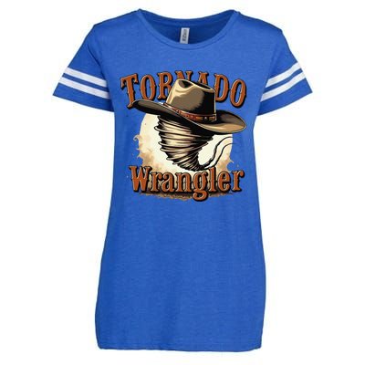 Tornado Wrangler Cowboy Wrangler Gift Enza Ladies Jersey Football T-Shirt