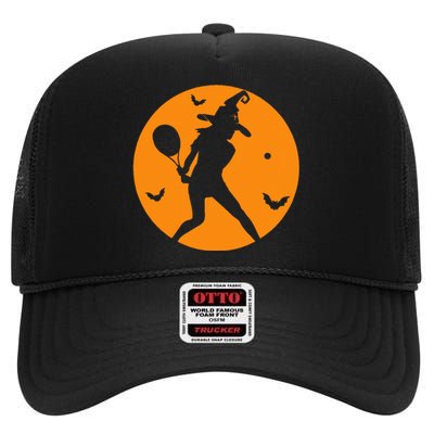 Tennis Witch Costume Spooky Halloween Outfit for Players & Coaches High Crown Mesh Back Trucker Hat