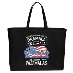 Together We Can End The Dramala And Traumala Pajamas Cotton Canvas Jumbo Tote