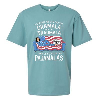 Together We Can End The Dramala And Traumala Pajamas Sueded Cloud Jersey T-Shirt