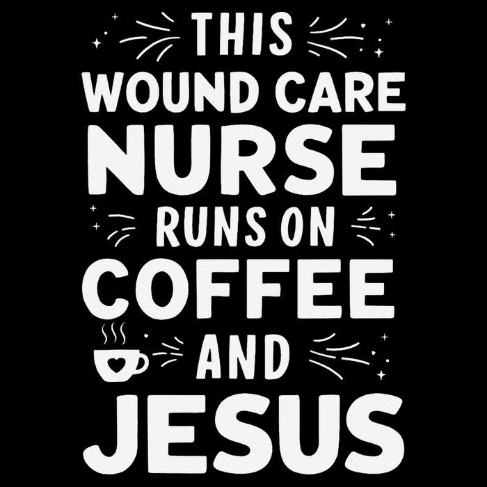 This Wound Care Nurse Runs On Coffee And Jesus 16 in Basic Backpack