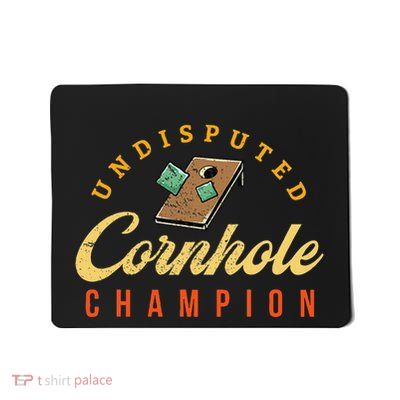 Tournament Win Cornhole Champion Corn Hole Champ Toss Game Mousepad