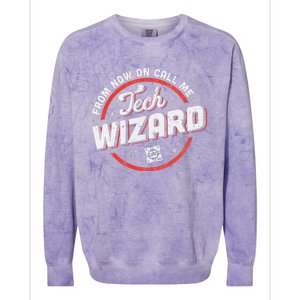 Tech Wizard Computer Repair & It Support Colorblast Crewneck Sweatshirt