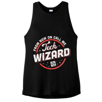 Tech Wizard Computer Repair & It Support Ladies PosiCharge Tri-Blend Wicking Tank