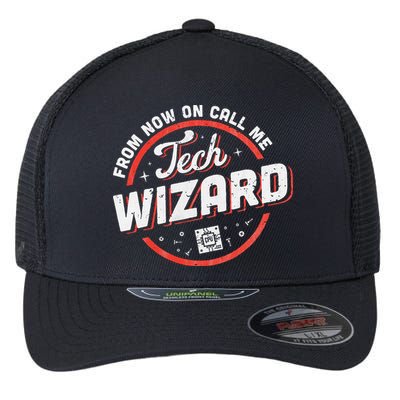 Tech Wizard Computer Repair & It Support Flexfit Unipanel Trucker Cap