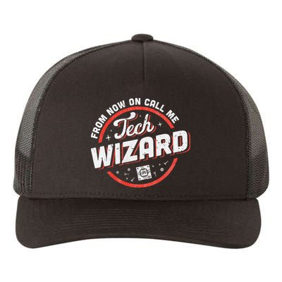 Tech Wizard Computer Repair & It Support Yupoong Adult 5-Panel Trucker Hat
