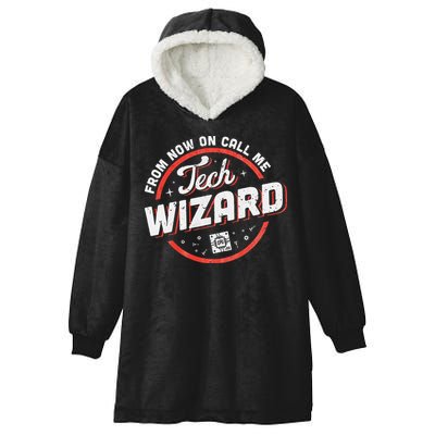 Tech Wizard Computer Repair & It Support Hooded Wearable Blanket