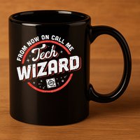 Tech Wizard Computer Repair & It Support 11oz C Handle Ceramic Mug