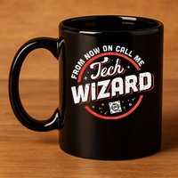 Tech Wizard Computer Repair & It Support 11oz C Handle Ceramic Mug