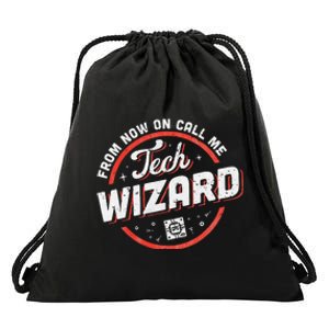 Tech Wizard Computer Repair & It Support Drawstring Bag