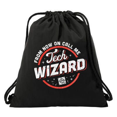 Tech Wizard Computer Repair & It Support Drawstring Bag