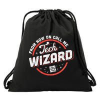 Tech Wizard Computer Repair & It Support Drawstring Bag