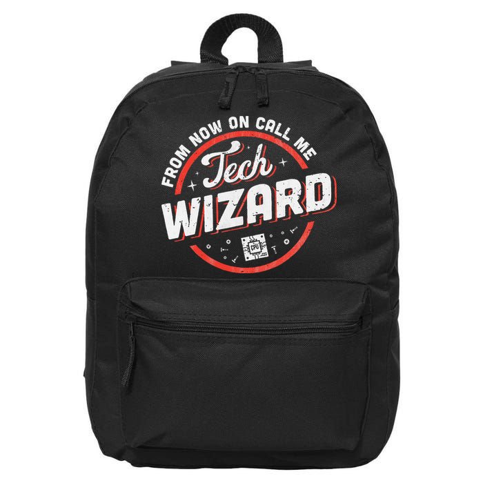 Tech Wizard Computer Repair & It Support 16 in Basic Backpack