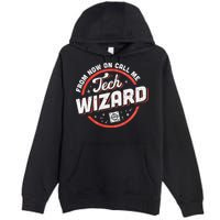 Tech Wizard Computer Repair & It Support Premium Pullover Hoodie
