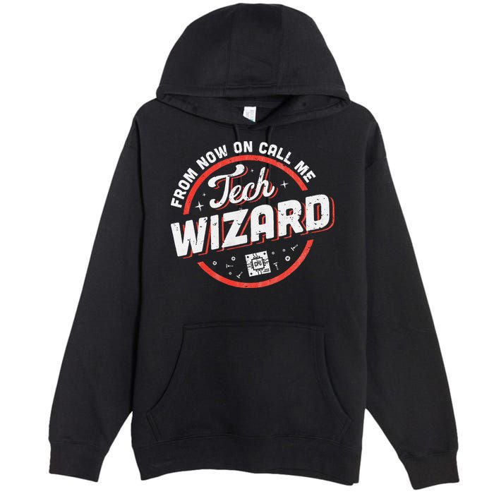 Tech Wizard Computer Repair & It Support Premium Pullover Hoodie