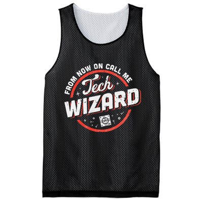 Tech Wizard Computer Repair & It Support Mesh Reversible Basketball Jersey Tank