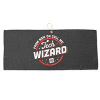 Tech Wizard Computer Repair & It Support Large Microfiber Waffle Golf Towel