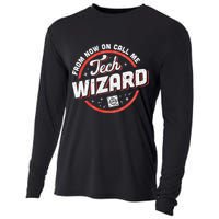 Tech Wizard Computer Repair & It Support Cooling Performance Long Sleeve Crew