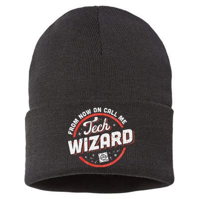 Tech Wizard Computer Repair & It Support Sustainable Knit Beanie