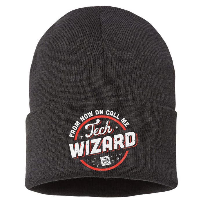 Tech Wizard Computer Repair & It Support Sustainable Knit Beanie
