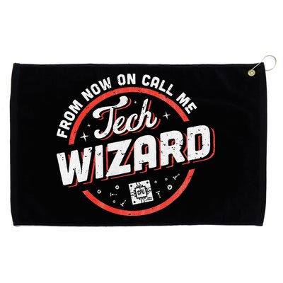 Tech Wizard Computer Repair & It Support Grommeted Golf Towel