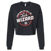 Tech Wizard Computer Repair & It Support Cropped Pullover Crew