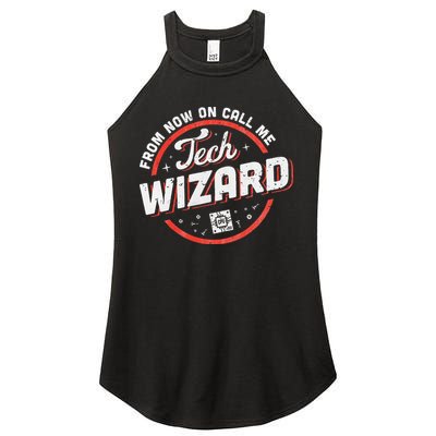Tech Wizard Computer Repair & It Support Women's Perfect Tri Rocker Tank