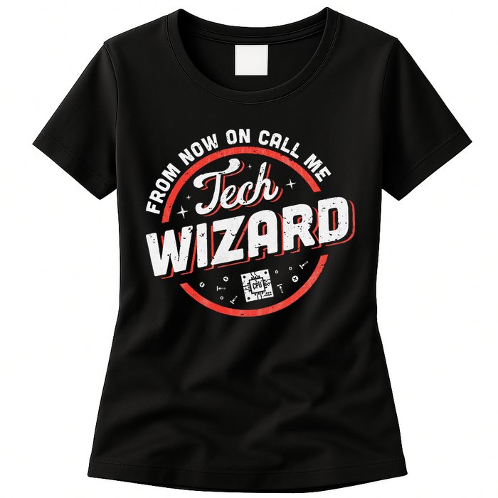 Tech Wizard Computer Repair & It Support Womens T-Shirt
