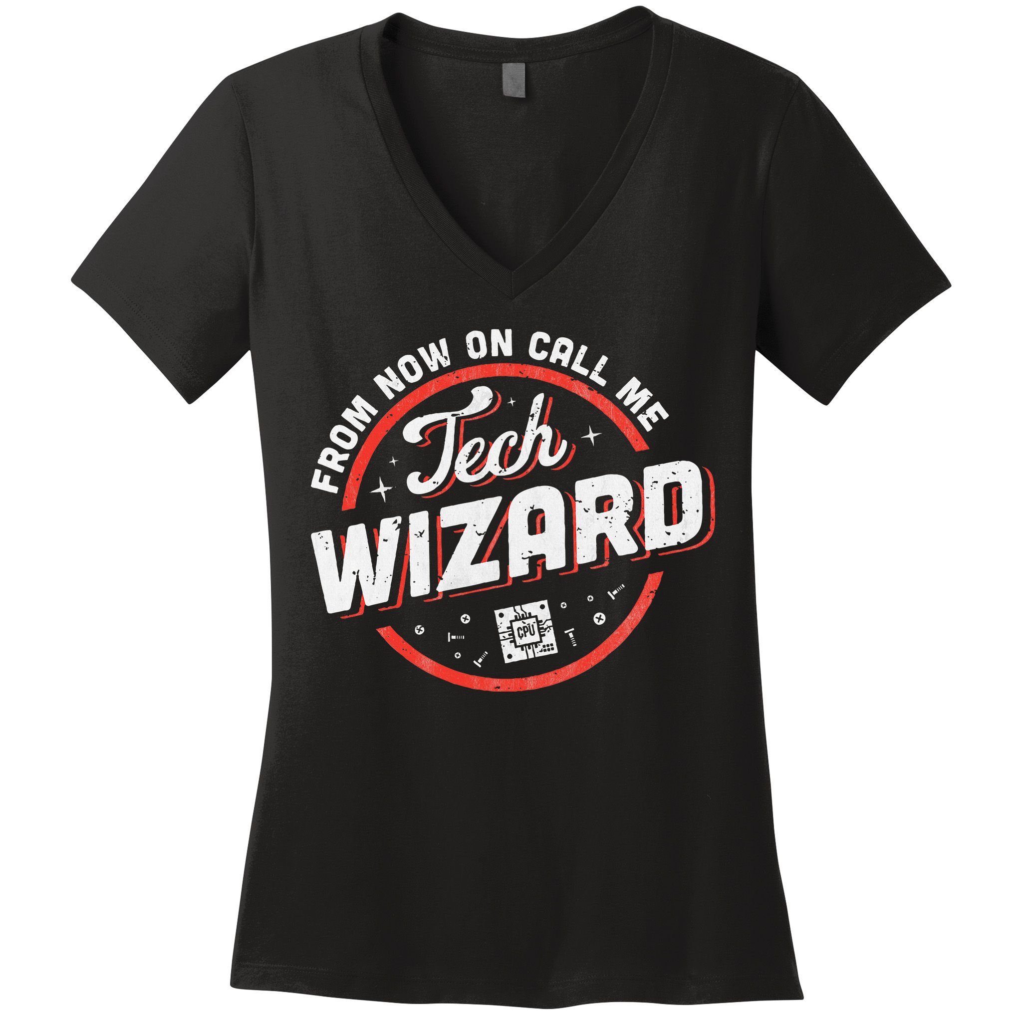 Tech Wizard Computer Repair & It Support Women's V-Neck T-Shirt