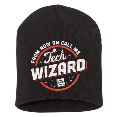 Tech Wizard Computer Repair & It Support Short Acrylic Beanie