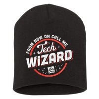 Tech Wizard Computer Repair & It Support Short Acrylic Beanie
