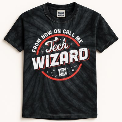 Tech Wizard Computer Repair & It Support Kids Tie-Dye T-Shirt