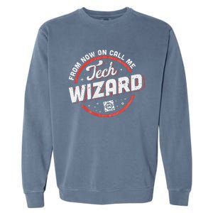 Tech Wizard Computer Repair & It Support Garment-Dyed Sweatshirt