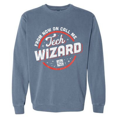 Tech Wizard Computer Repair & It Support Garment-Dyed Sweatshirt