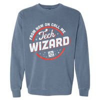 Tech Wizard Computer Repair & It Support Garment-Dyed Sweatshirt