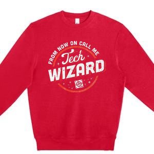 Tech Wizard Computer Repair & It Support Premium Crewneck Sweatshirt