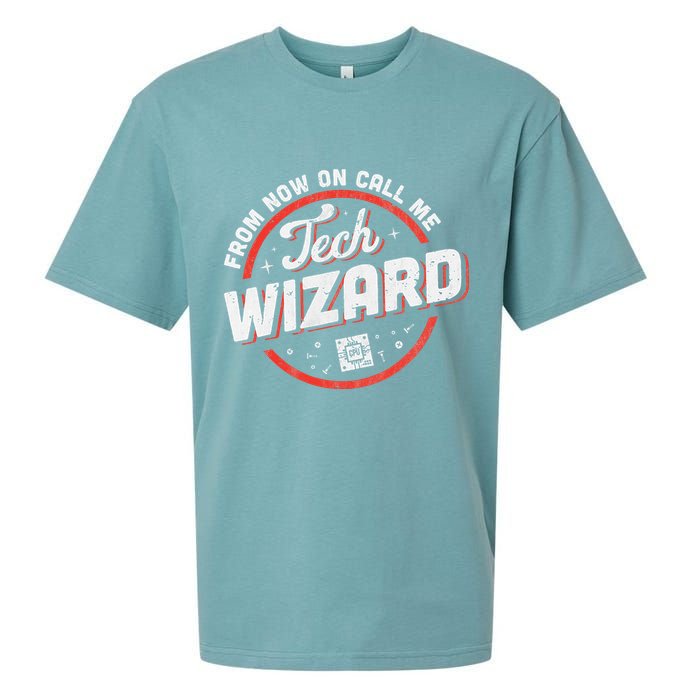 Tech Wizard Computer Repair & It Support Sueded Cloud Jersey T-Shirt