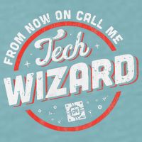Tech Wizard Computer Repair & It Support Sueded Cloud Jersey T-Shirt