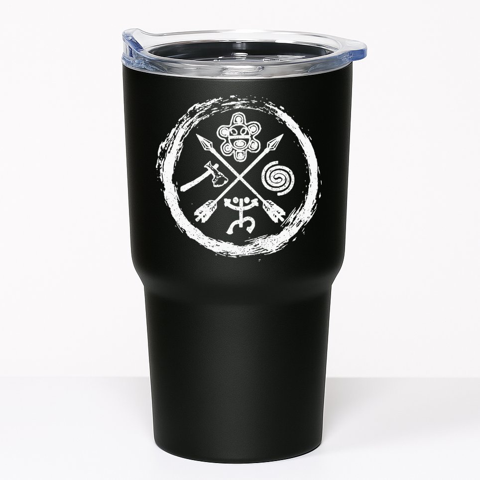 Taino Warrior Coqui Sun Puerto Rico Taina Boricua Boriken Tumbler