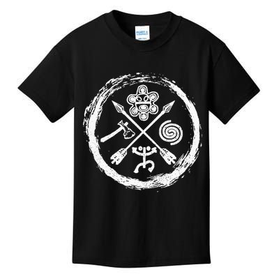 Taino Warrior Coqui Sun Puerto Rico Taina Boricua Boriken Kids T-Shirt
