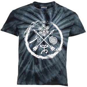 Taino Warrior Coqui Sun Puerto Rico Taina Boricua Boriken Kids Tie-Dye T-Shirt