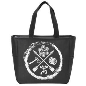 Taino Warrior Coqui Sun Puerto Rico Taina Boricua Boriken Zip Tote Bag