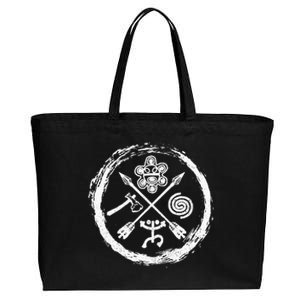 Taino Warrior Coqui Sun Puerto Rico Taina Boricua Boriken Cotton Canvas Jumbo Tote