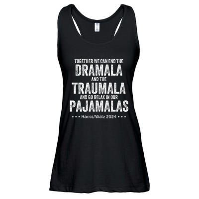 Together We Can End The Dramala And The Traumala Ladies Essential Flowy Tank