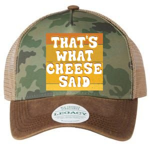 ThatS What Cheese Said Retro Wisconsin Cheese Pun Great Gift Legacy Tie Dye Trucker Hat