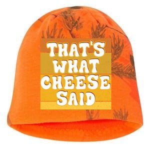 ThatS What Cheese Said Retro Wisconsin Cheese Pun Great Gift Kati - Camo Knit Beanie