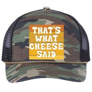 ThatS What Cheese Said Retro Wisconsin Cheese Pun Great Gift Retro Rope Trucker Hat Cap